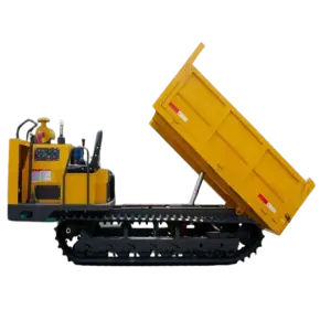 High Efficiency 5 Tons Mini Crawler Dumper Small Rubber Track Dumper Truck Tracked Transport Vehicle Crawler Transporter