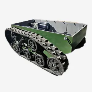 Chassis Track With Remote Control Electric Remote Control Rubber Tracked Chassis Platform Tracked