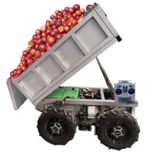 Electric Remote Control Transporter Orchard Farm Electric Utv Material Handling Equipment All Terrain Transport Vehicle