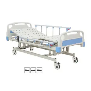 Hospital Furniture Height Adjustable Three Functions Medical Electric Nursing Hospital Bed