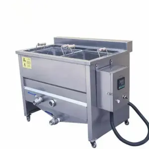 Gas Commercial Deep Fryer Electric Potato Chips Frying Machine Double Tank Deep Fryer for Restaurant