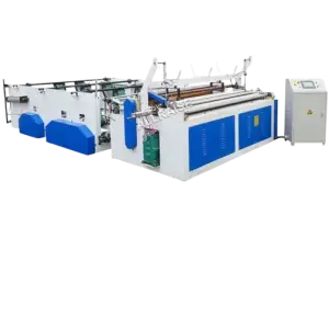 Toilet Paper Machinery Toilet Tissue Roll Manufacturing Cutting Rewinding Production Line Toilet Paper Making Machine with embossing