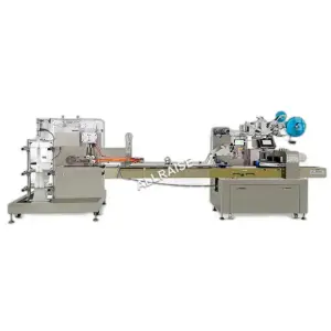 Fully Automatic Wet Wipe Towel Folding Cutting Packaging Machine Line Wet Tissue Wipes Packing Making Manufacturing Machines