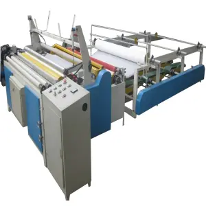 Full Automatic Toilet Tissue Paper Roll Making Machine Toilet Paper Cutting Machine Toilet Paper Embossing Jumbo Rolls