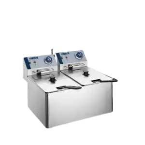 8L Fryer Electric Deep Fryer Commercial 2-Tank Potato Chips Chicken Fryer