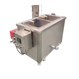 Automatic Tofu Falafel Cashew Nut Puffed Snack Food Deep Frying Industrial Batch Fryer Machine