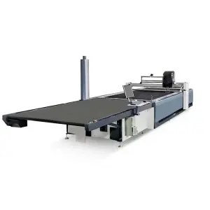 Fully Automatic Multi Layer Clothing Cutter Flatbed Dress Shirt Pattern Cloth Fabric Cutting Machine