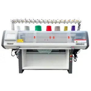 Innovative Cam Flat Bed Knitting Machine with Direct Needle Selection Feature