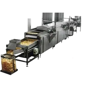 Potato Chips Frying Machine Full Automatic With Cutting Cutter Slicing 100kg/h Full Auto Line