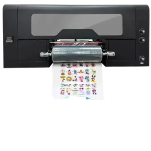 30CM All in One UV DTF Printer Laminator Sticker Roll A3 Label Sticker Printing Machine