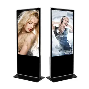 75  Inch Mall Floor Standing Video Player Touch Screen Totem Animated Video Display