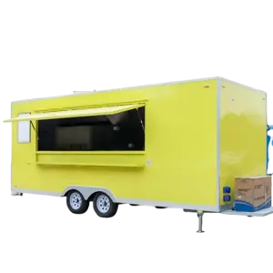 Street Mobile Snack Trailer with Restroom