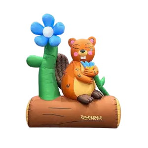 Custom Inflatable Cartoon Flower Squirrel Shape
