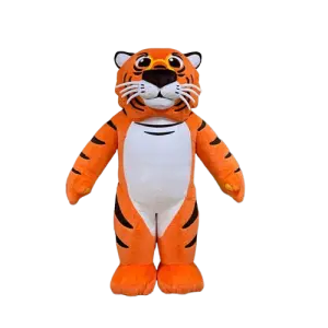 Interactive Inflatable Costume Activities Interactive Custom Inflatable Mascot Advertising Inflatable Tiger Walking Costume