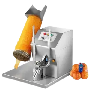 Semi-automatic Mesh Bag Packaging Machine Potato Garlic Ginger Mesh Bag Tying Machine Net Clipping Machine