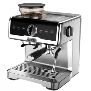 Fully Automatic 15 Bar Espresso Coffee Maker – Stainless Steel Italian Home Espresso Machine