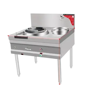 Stainless Steel Commercial Gas Cooking Stove Gas Food Steamer