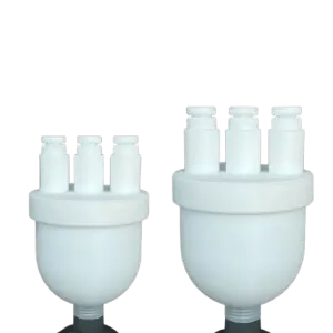 HAIJU LAB 100ml,250ml,500ml,1000ml High Temperature Resistant Laboratory PTFE Round Bottom Flask With 3 Necks