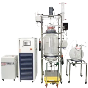 50L/100L Jacketed Glass Reactor for Chemical Lab Vacuum Mixing and Reaction
