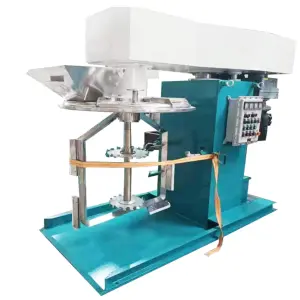 Polyc High Speed Disperser Double Shaft Mixer With Powder Hopper for Paint Car Wall Putty Coating Sealant Glue Adhesive