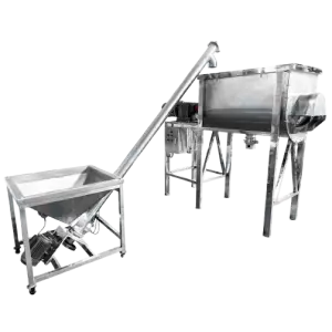 Horizontal electric full automatic powder mixer machine for paints and cosmetic