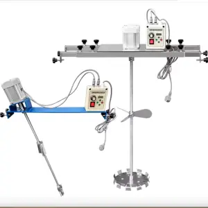 Electric Pneumatic Mixer Paint Glue Coating Chemical Mixer 200L Oil Barrel Ton Barrel Adjustable Speed Disperser Electric Mixer