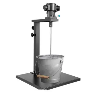 Automatic Industrial Paint Mixer Stainless Steel Pneumatic Agitator High Adjustable Height