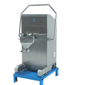 Laboratory Stainless Steel Automatic Lifting Dry Powder Hopper Mixing Equipment High Speed Electric Mixer Powder Blender