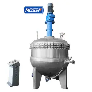 5000l Stainless Steel Jacketed Heat Steam Chemical Agitator Mixer Machine With Liquid Mixing Tank