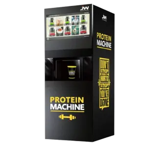 Automatic Smart Protein Shake and Coffee Vending Machine With Card Cashless Pay With Tempered Glass Pump Water & Tap Water