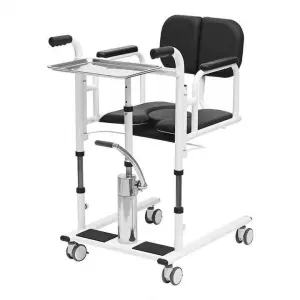 Rehabilitation Equipment Paralyzed Patient Lifting Transfer Chair Toilet Commode Chair for Elderly and Disabled