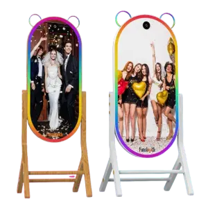 Funsbooth Software Wedding Events Photobooth Portable Selfie Magic Mirror Photo Booth Machine with Camera and Printer