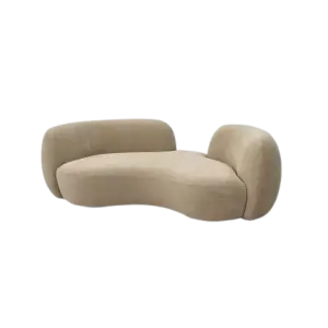 Italian Designer Velvet Curved Sofa Couch Living Room Sofas Furniture for Hotel Bedroom Apartment Fabric Sofas,Source Factory