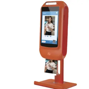 Thermal Printer Self Service Booth Printing Kiosk With Photo Camera