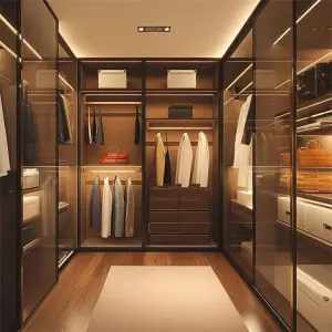 Modern Walk in Closet Wardrobe Melamine   Closet Wardrobe Bedroom Furniture Clothes Organizer Design Wardrobes