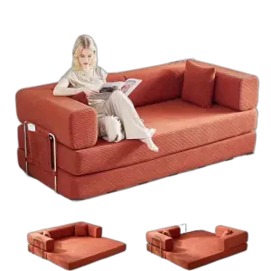 Luxury High Density Compression Modern Fabric Living Room Vacuum Packed Compressed Modular Sofa Bed Couch Set Home Furniture