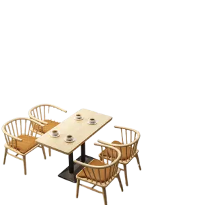 Coffee Shop Fast Food Commercial Square Cafe Leather Wood Restaurant Sofa Furniture Booth Seating Table And Chair Set