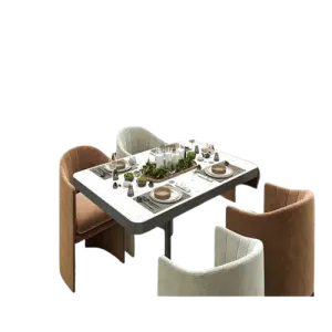 Luxury Full Dining Room Design  Restaurant Table and Chairs Custom Restaurant Furniture Sets for the Dining Room