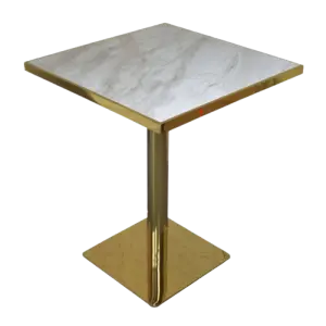 Restaurant Table Set Furniture Custom Size Marble Table Top Modern Restaurant Furniture Set