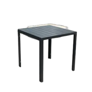 Custom Patio Plastic Wood Aluminium Square Round Dining Table and Chair Sets Garden Furniture Outdoor Restaurant Tables