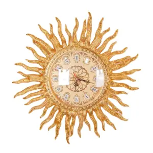 Golden Wall Clocks European Style Creative Pure Copper Wall Clock Luxury Wedding Decor Creative Home Decor Golden Wall Clocks