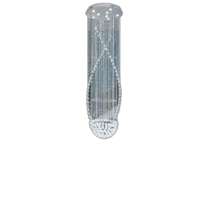 Large Luxury Crystal Pendant Lamp for Hotels Shopping Malls Long Chandelier
