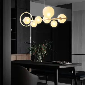 Simig Lighting's Latest American Minimalist Long Ball Pendant Light Simple and Elegant Chandelier for Dining Table