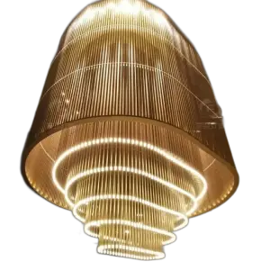 Custom Iron Large Chandelier for  Office Hotel Lobby Club Art & Engineering Lighting Front Desk Table Lamp