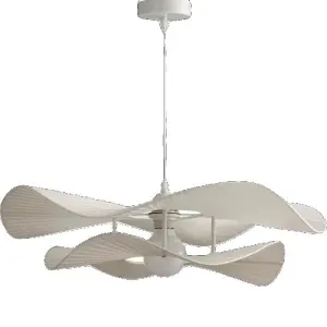 Modern Creative Fabric Pendant Light Nordic Simple Bedroom Dining Living Room Study Hanging Lighting Classic LED Chandelier