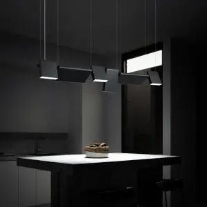 Modern Light Luxury Designer Office Front Desk Meeting bar LED Chandelier Restaurant Chandelier