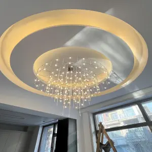 Light Cube Custom Star Chandelier Restaurant Hotel Lobby Shop- Department Sand Table Lamp Front Desk Living Room Baby's