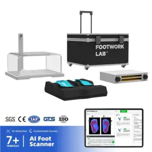 Portable Podoscope Gait Analysis Foot Scanner Custom Fit Orthotic Inserts AI Detection Machine Foot Templates for Leg