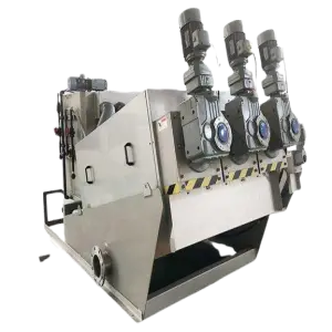 Municipal Wastewater Treatment Mobilized Multi Plate Sludge Dewatering Screw Filter Press Machine Model: NS-102