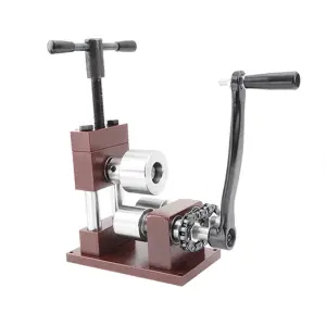 Manual Hand-cranked Jewelry Expander Gold Silver Copper Ring and Bracelet Rounding Rolling Machine Shaping Bending Machine